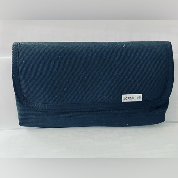 New 4in1 Jordache Wallet/Card holder/Snap Coin purse& Keys ensemble Black Velcro - Picture 3 of 9